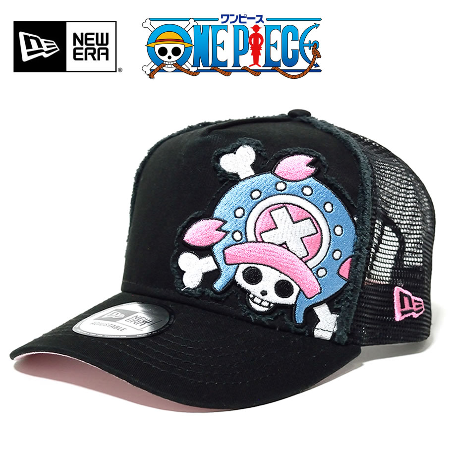 New Era ニューエラ メッシュキャップ 9forty A Frame トラッカー One Piece ワンピース チョッパー ブラック ピンクアンダーバイザー Nwct1409 New Era ニューエラ メッシュキャップ 9forty A Frame トラッカー One Piece ワンピース チョッパー ブラック ピンクアンダーバイザー Nwct1409