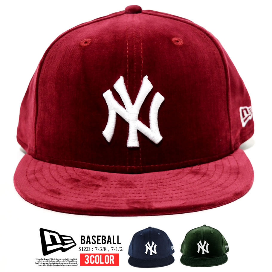 Newera ニューエラ ベースボールキャップ メンズ レディース 59fifty ベルベット ニューヨーク ヤンキース Nyロゴ 帽子 通販