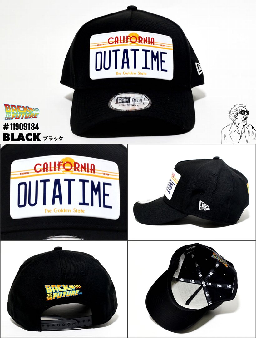 New Era ニューエラ カーブキャップ メンズ レディース 9forty A Frame Back To The Future バック トゥ ザ フューチャー デロリアン ナンバープレート ブラック 帽子 通販 New Era ニューエラ カーブキャップ メンズ レディース 9forty A Frame Back To The Future バック トゥ ザ フューチャー デロリアン ナンバープレート ブラック 帽子 通販