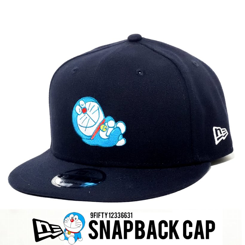 ニューエラ キャップ メンズ 帽子 NEWERA 9FIFTY ドラえもん オリジナル ロゴ ネイビー インサイド オールオーバープリント 12336631