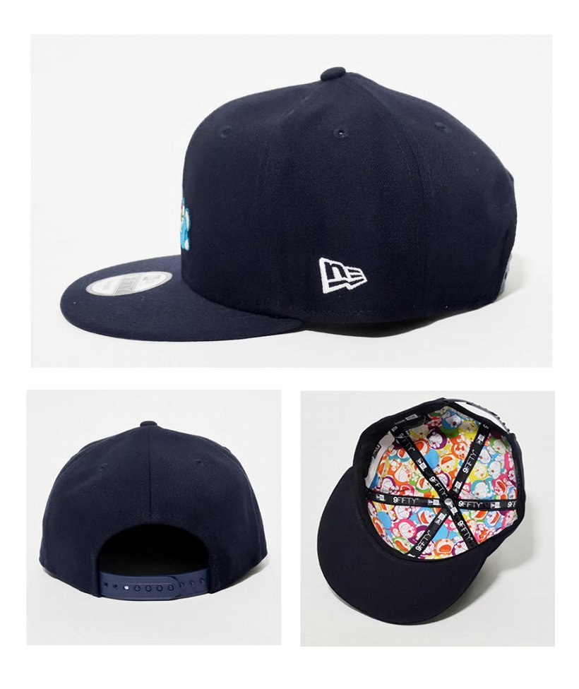 ニューエラ キャップ メンズ 帽子 NEWERA 9FIFTY ドラえもん オリジナル ロゴ ネイビー インサイド オールオーバープリント 12336631