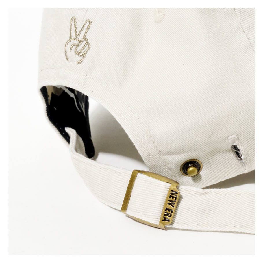 ニューエラ キャップ 帽子 9TWENTY Small イージースナップ 野沢和香 PEACE HEADS ストーン × ペプル