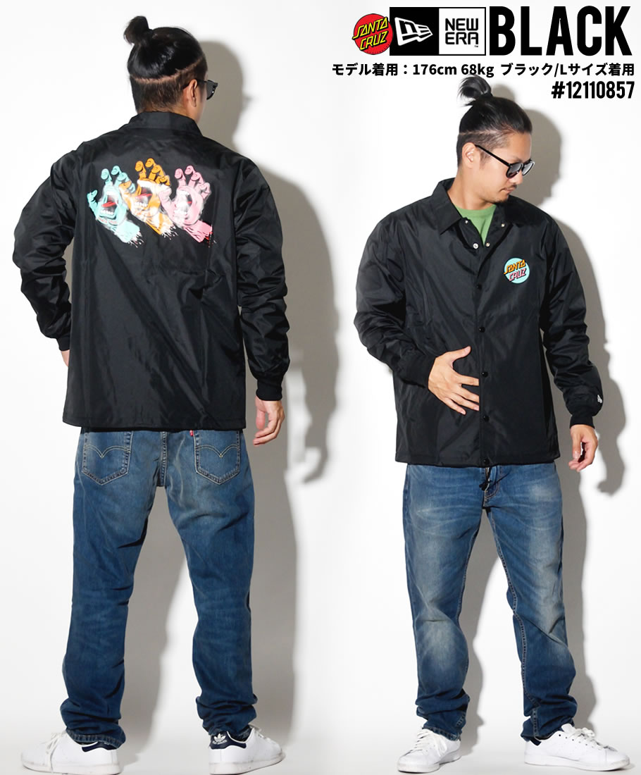 サンタクルーズ × ニューエラ コーチジャケット メンズ 12110857 ストリート系 スケーター ファッション コーディネート 服 通販