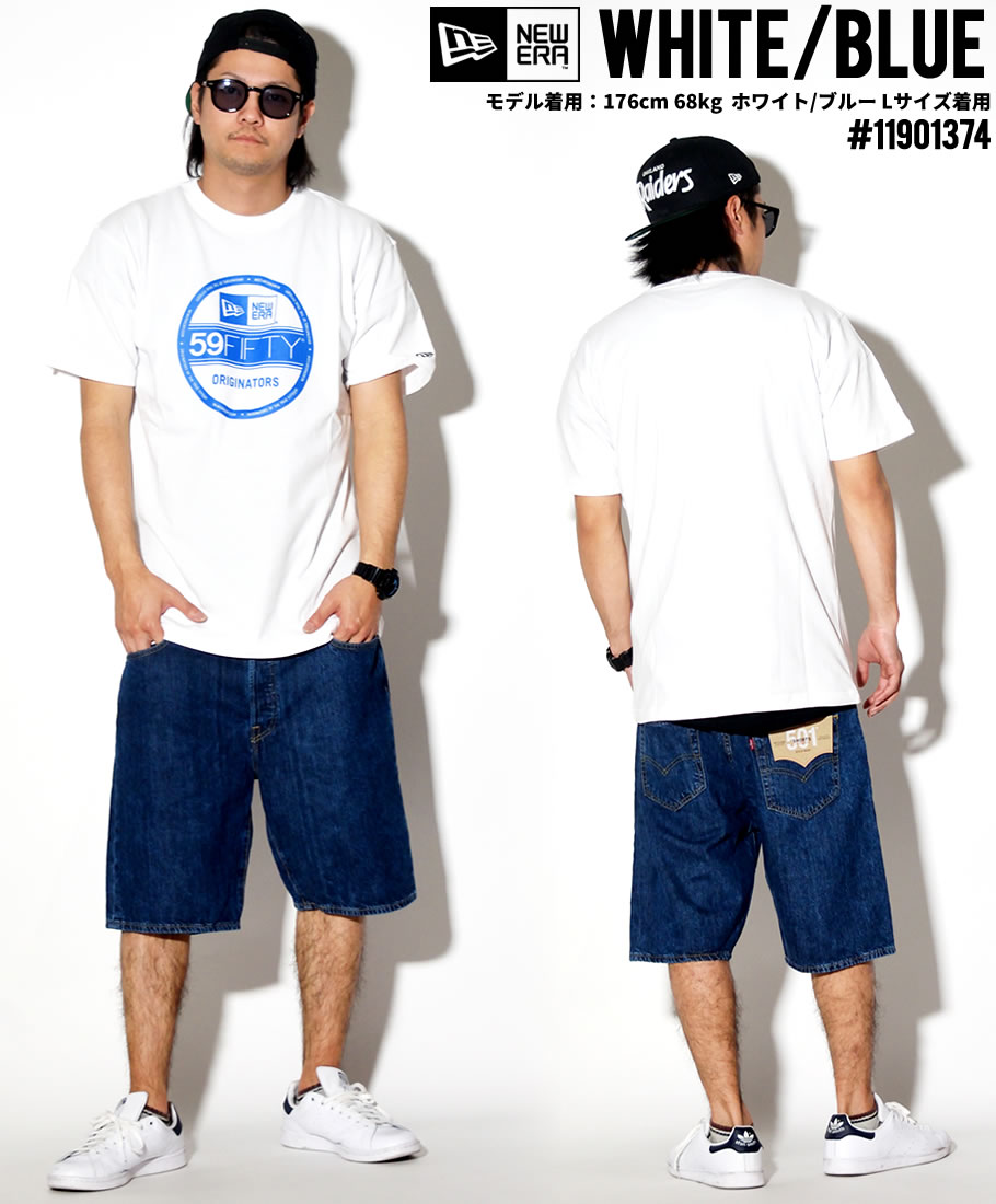ニューエラ Tシャツ メンズ 半袖 大きいサイズ ロゴT プリント NEWERA バイザーステッカー