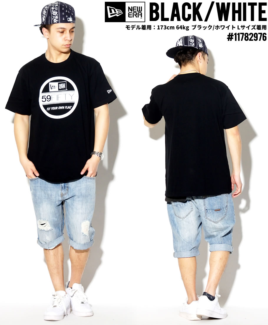 ニューエラ Tシャツ メンズ 半袖 大きいサイズ ロゴT プリント NEWERA バイザーステッカー