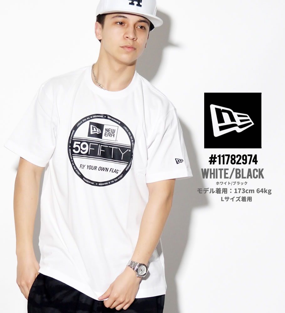 ニューエラ Tシャツ メンズ 半袖 大きいサイズ ロゴT プリント NEWERA バイザーステッカー