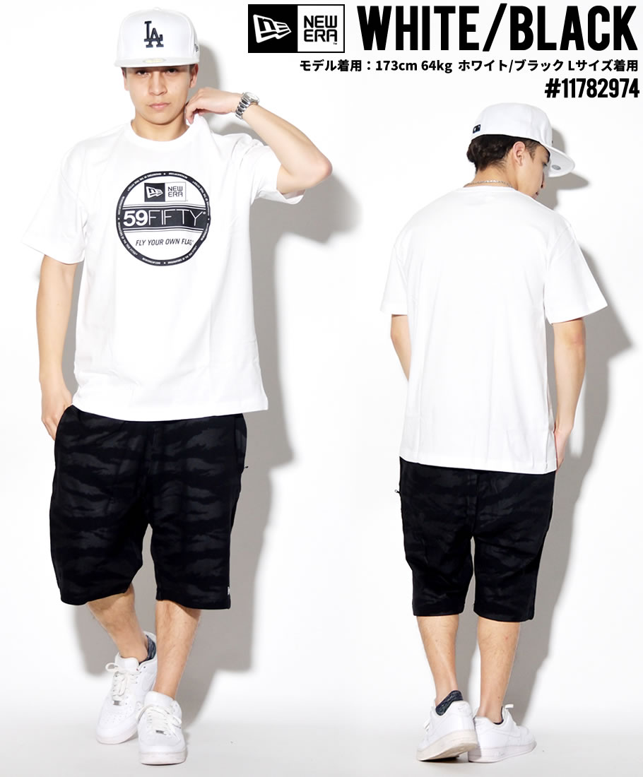 ニューエラ Tシャツ メンズ 半袖 大きいサイズ ロゴT プリント NEWERA バイザーステッカー
