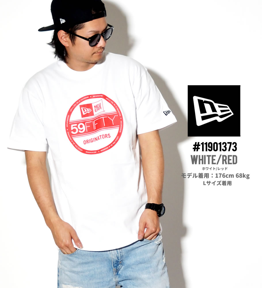 ニューエラ Tシャツ メンズ 半袖 大きいサイズ ロゴT プリント NEWERA バイザーステッカー