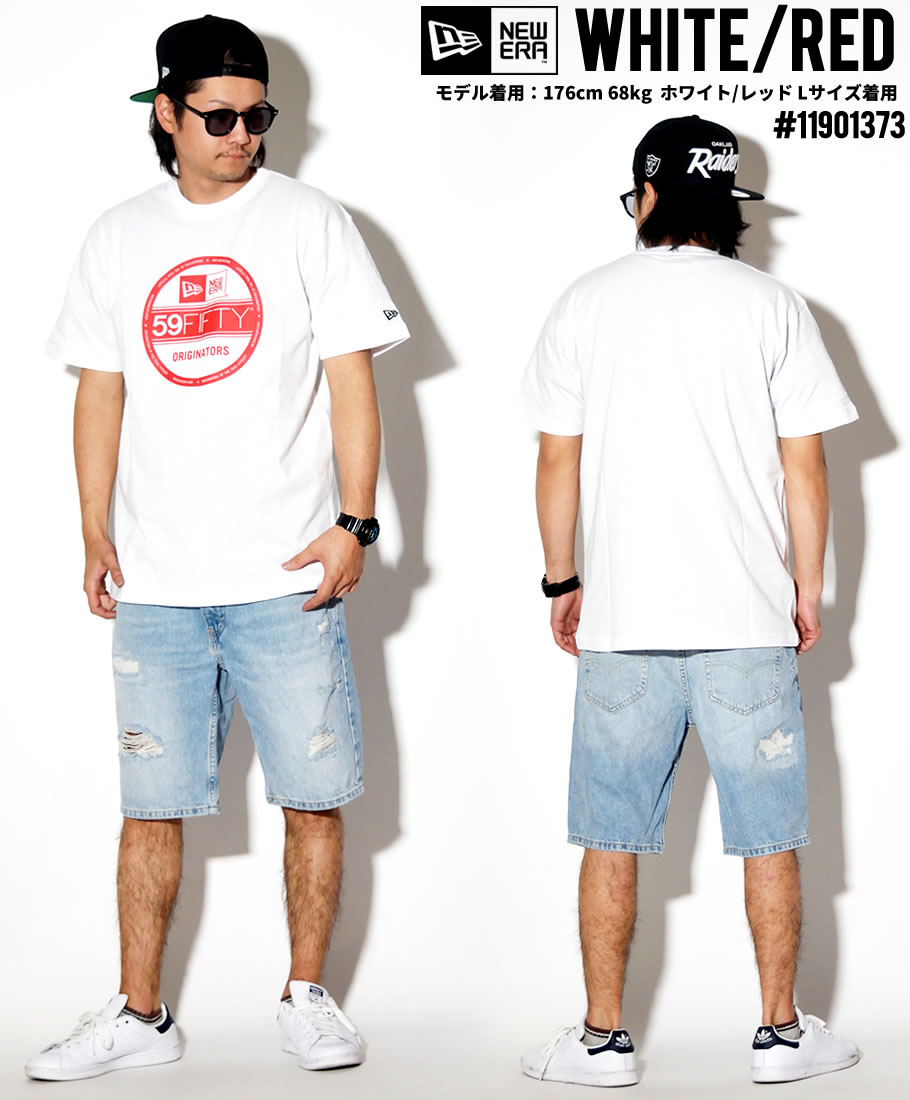 ニューエラ Tシャツ メンズ 半袖 大きいサイズ ロゴT プリント NEWERA バイザーステッカー