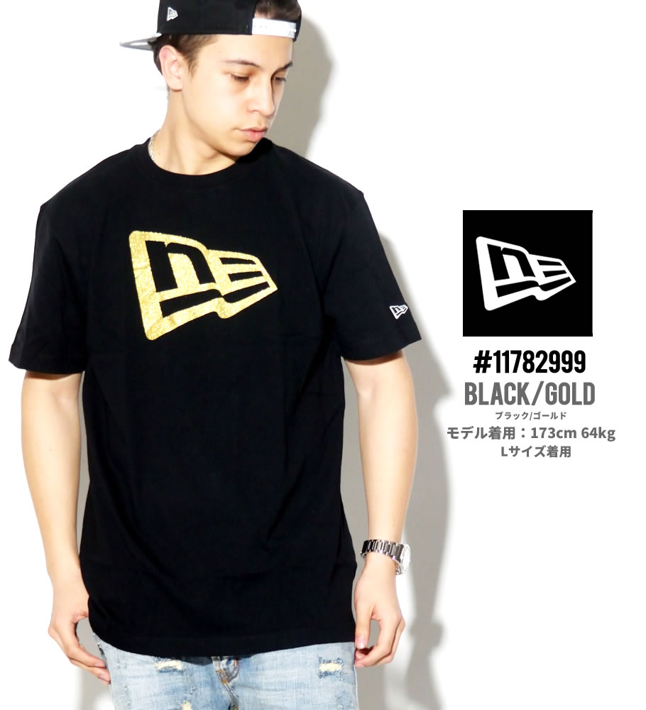 ニューエラ Tシャツ メンズ 半袖 大きいサイズ ロゴT プリント NEWERA フラッグロゴ