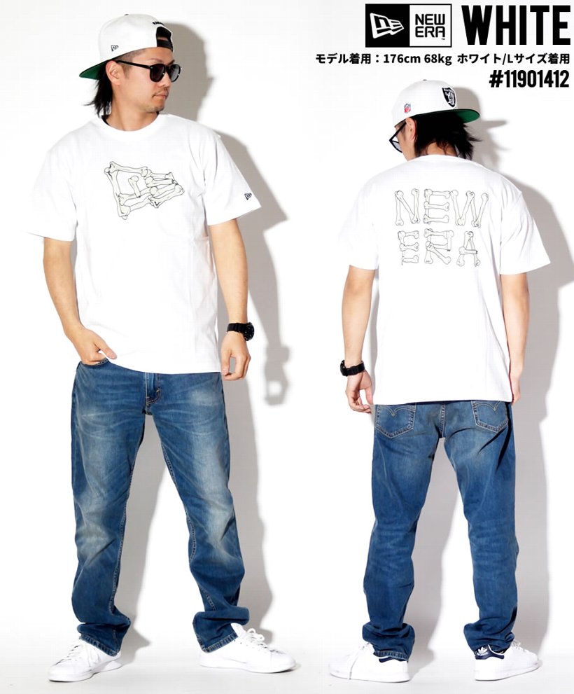 New Era ニューエラ 半袖 Tシャツ メンズ 大きいサイズ 骨 フラッグロゴ 服 通販