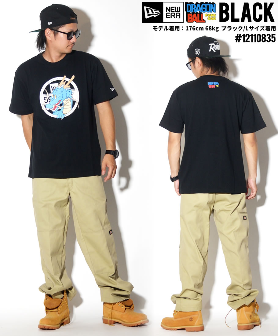 ドラゴンボール x ニューエラ Tシャツ メンズ 半袖 12110835 12110836 黒 白 2019夏 新作