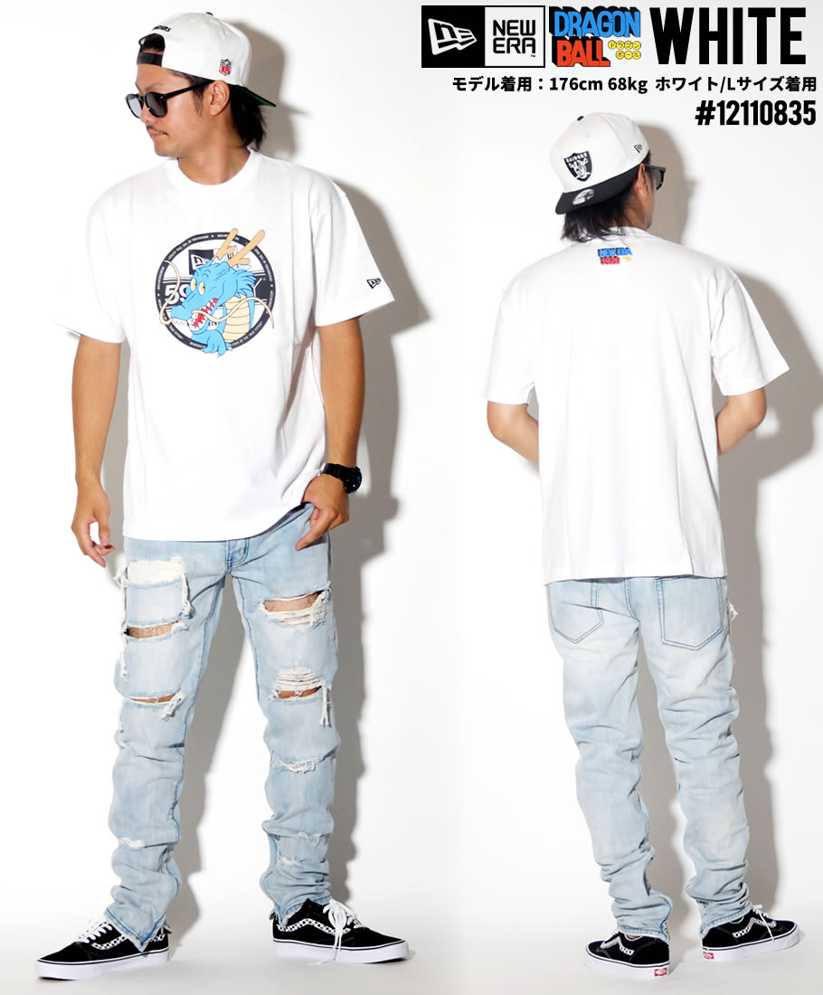 ドラゴンボール x ニューエラ Tシャツ メンズ 半袖 12110835 12110836 黒 白 2019夏 新作