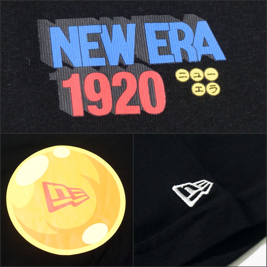ドラゴンボール x ニューエラ Tシャツ メンズ 半袖 12110843 12110844 黒 白 2019夏 新作