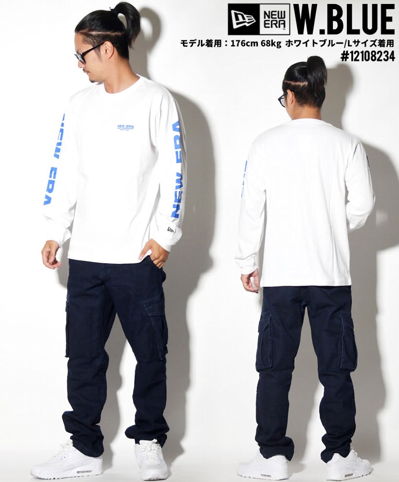 ニューエラ Tシャツ メンズ 長袖 ロンT プリント NEWERA 秋冬 新作 ストリート系 コーディネート ファッション 服 通販