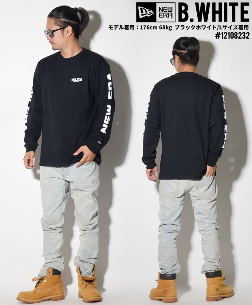 ニューエラ Tシャツ メンズ 長袖 ロンT プリント NEWERA 秋冬 新作 ストリート系 コーディネート ファッション 服 通販