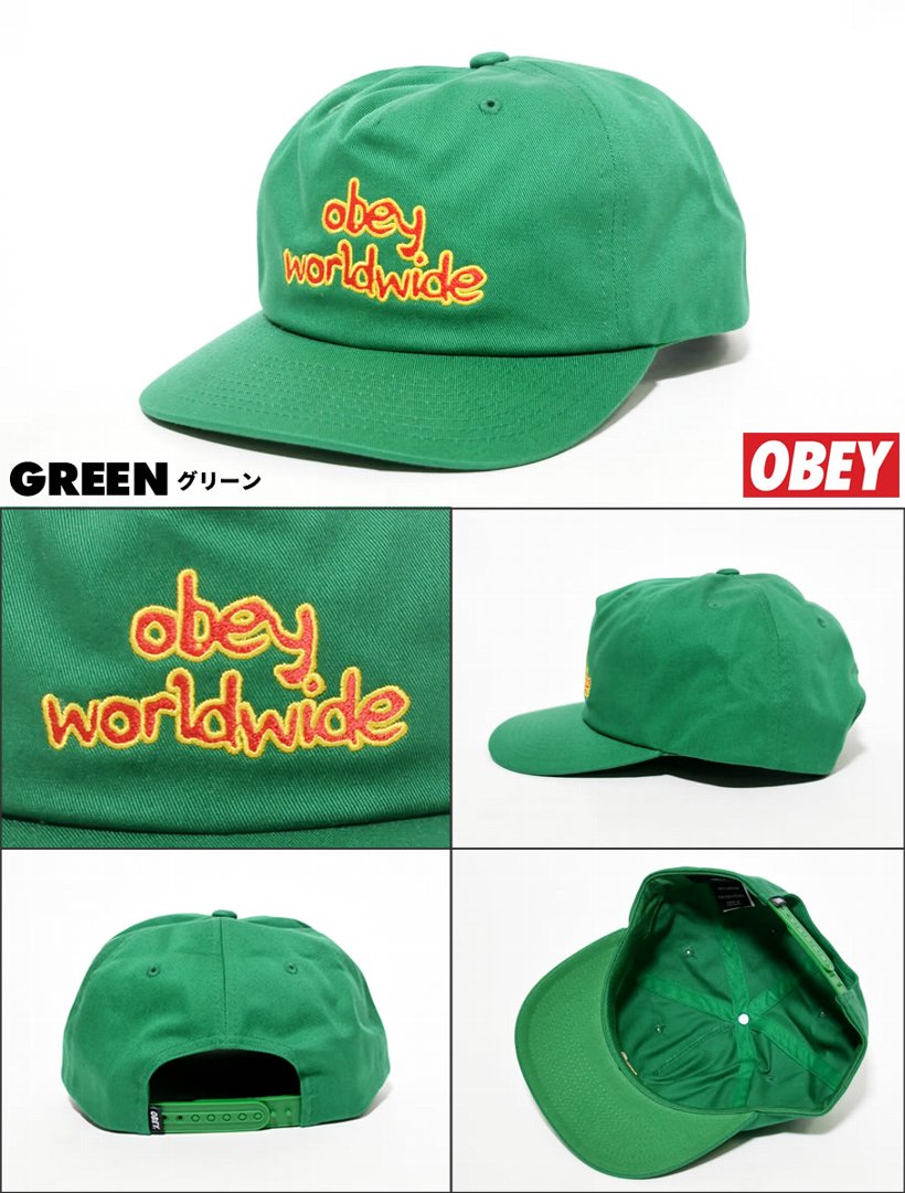 オベイ OBEY スナップバックキャップ メンズ 100570099 帽子 ストリート系 男子 女子 コーデ ファッション 服 通販