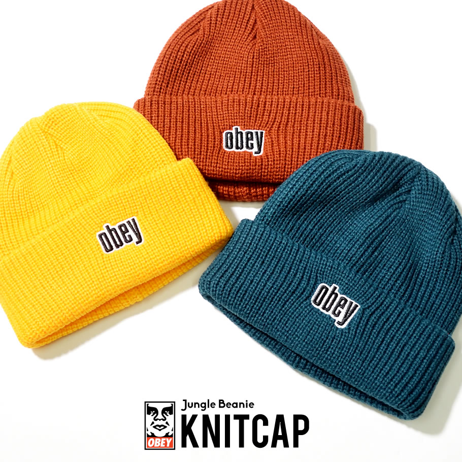 Obey オベイ ニットキャップ メンズ レディース ロゴ ネーム ヒップホップ ストリート系 ファッション 帽子 通販 Obey オベイ ニットキャップ メンズ レディース ロゴ ネーム ヒップホップ ストリート系 ファッション 帽子 通販
