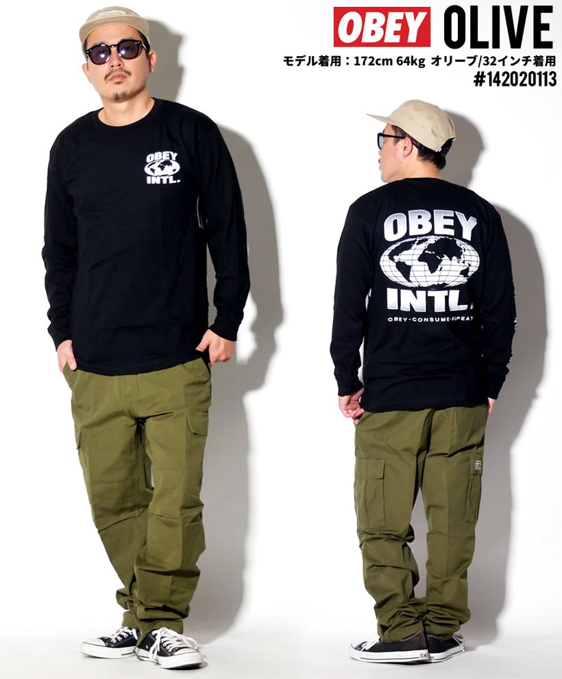 オベイ OBEY カーゴパンツ メンズ 142020097 大きいサイズ 2019秋冬 新作