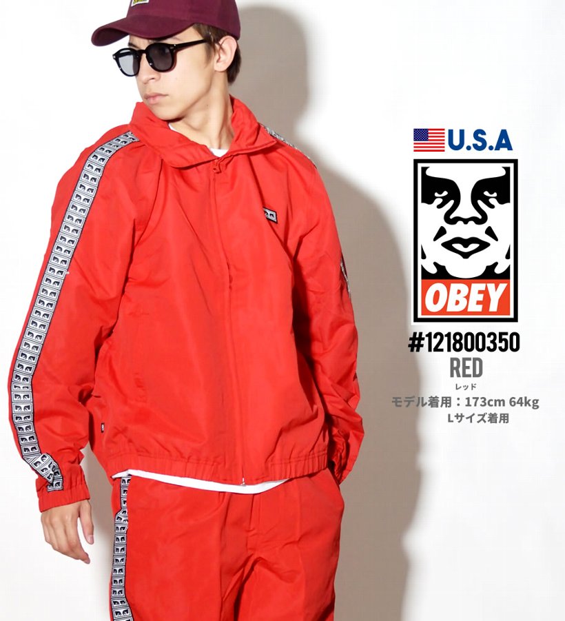 オベイ OBEY トラックジャケット メンズ ジャージ Eyes Jacket 121800350 大きいサイズ 2018秋冬 新作