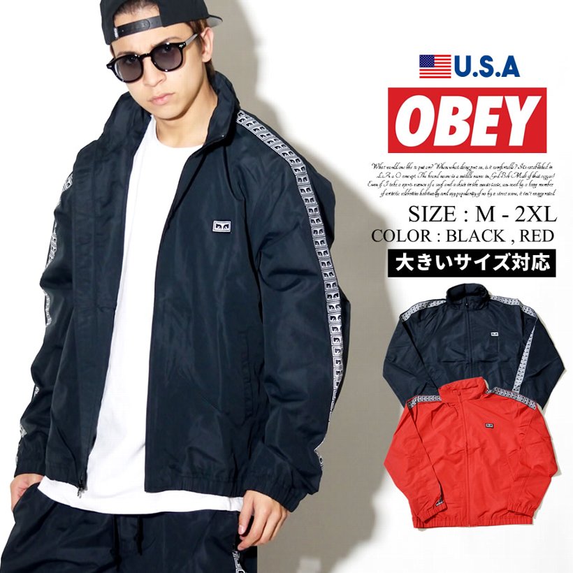 オベイ OBEY トラックジャケット メンズ ジャージ Eyes Jacket 121800350 大きいサイズ 2018秋冬 新作