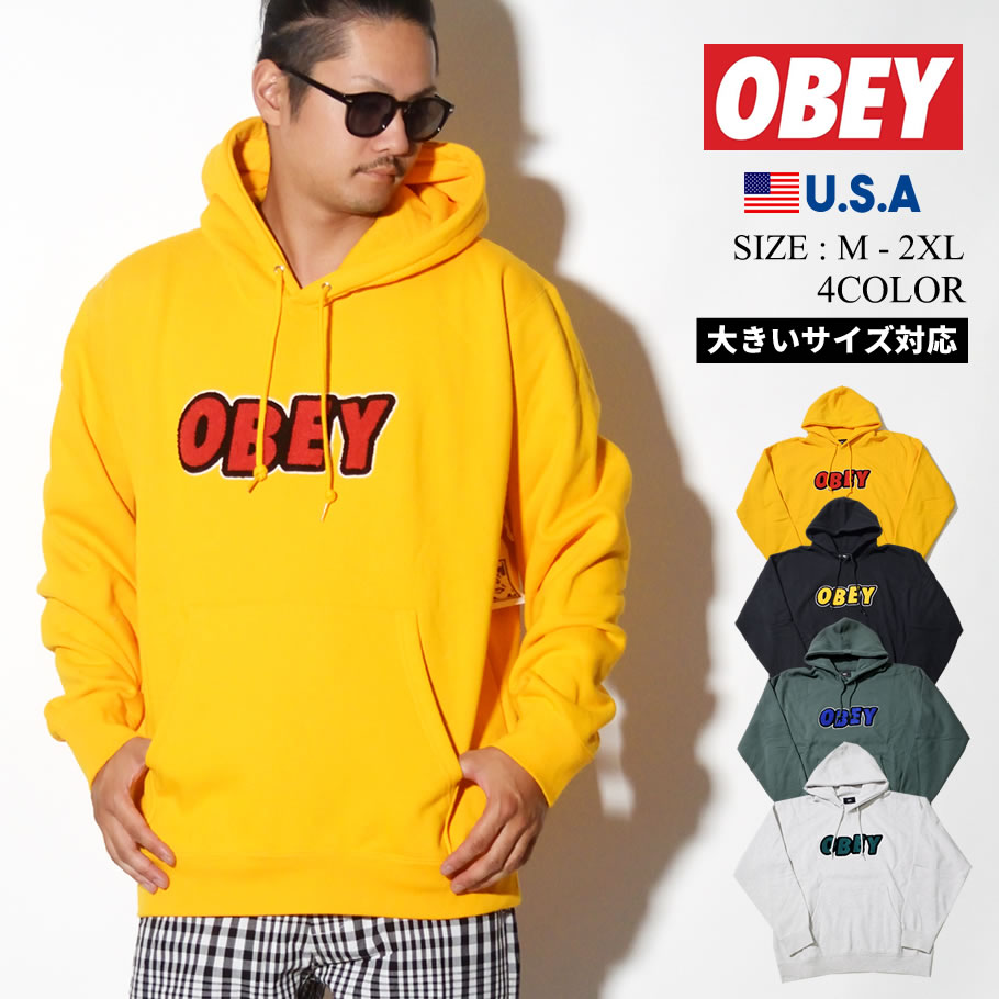 オベイ OBEY プルオーバーパーカー メンズ 112470071 ストリート系 カジュアル ファッション 秋 冬 コーディネート 服 通販