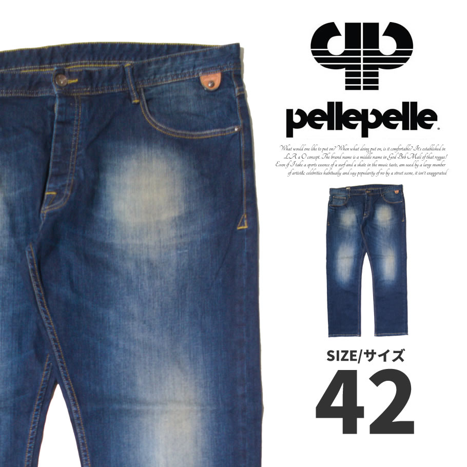 pelle pelle ジーンズ デニムパンツ Gパン ジーパン メンズ 大きいサイズ B系 ヒップホップ ファッション 服 通販