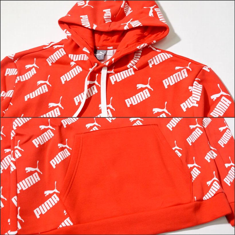 Puma プーマ パーカー メンズ ロゴ Amplified Hoody Fl 11 High Risk Red Puma プーマ パーカー メンズ ロゴ Amplified Hoody Fl 11 High Risk Red