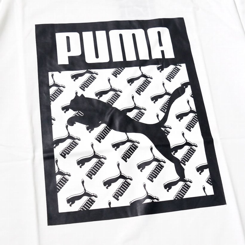 Puma プーマ 半袖 Tシャツ メンズ ロゴ Logo Tee Logo Fill 02 Puma White