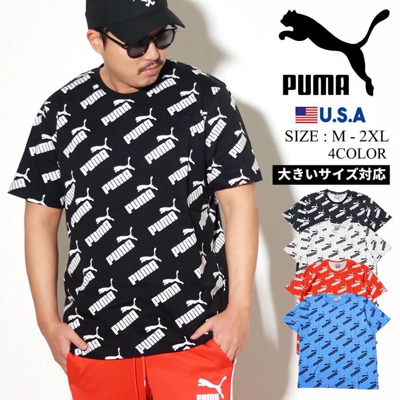 PUMA プーマ 半袖 Tシャツ メンズ ロゴ AMPLIFIED AOP TEE 581427