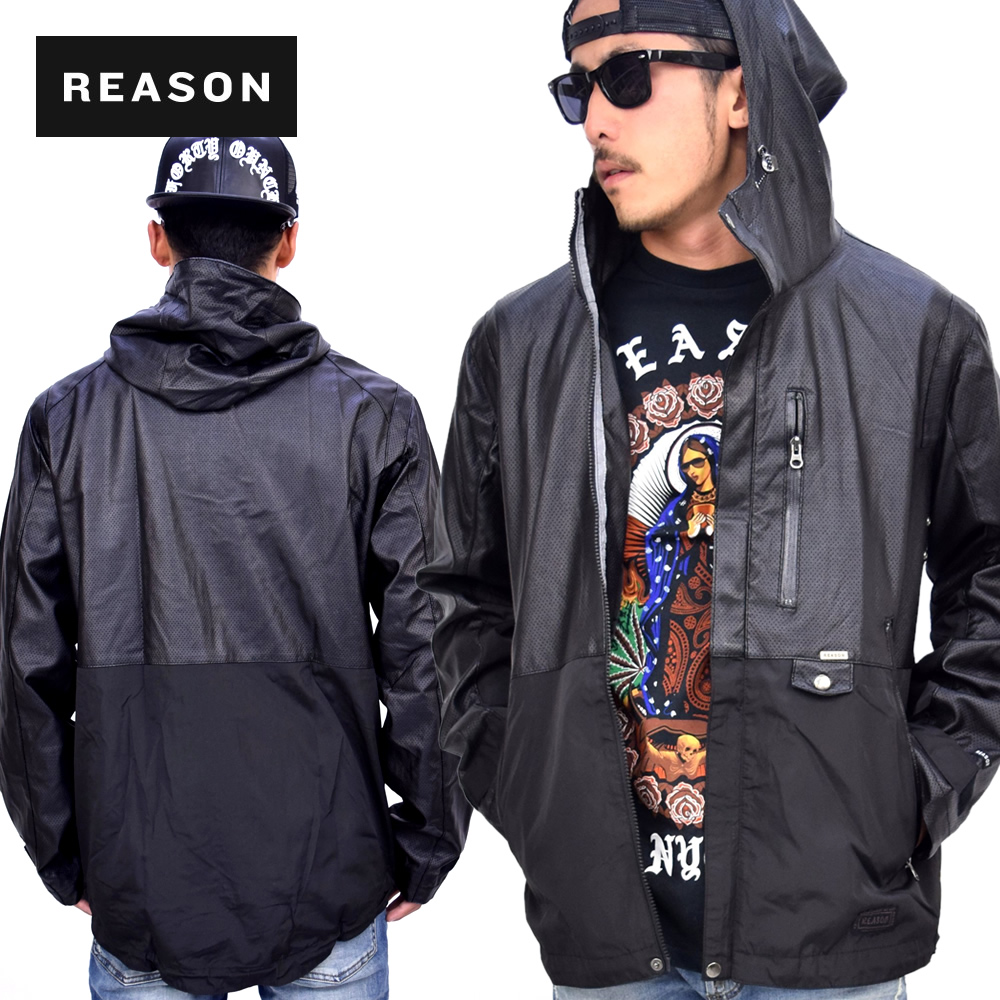 Reason Clothing リーズン スポーツジャケット レザーテックジャケット RF15-008 パロディー B系 ストリート系 ファッション