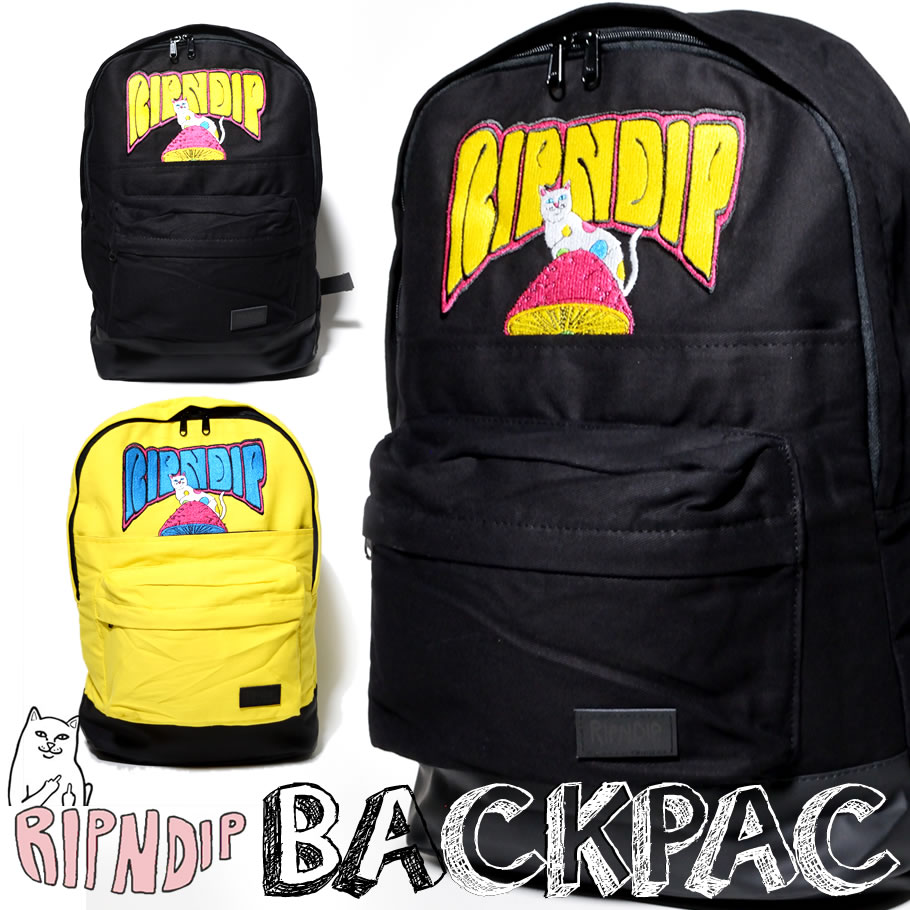 Ripndip リップンディップ バックパック リュックサック 猫 ネコ ロゴ 鞄 通販 Rdbt005