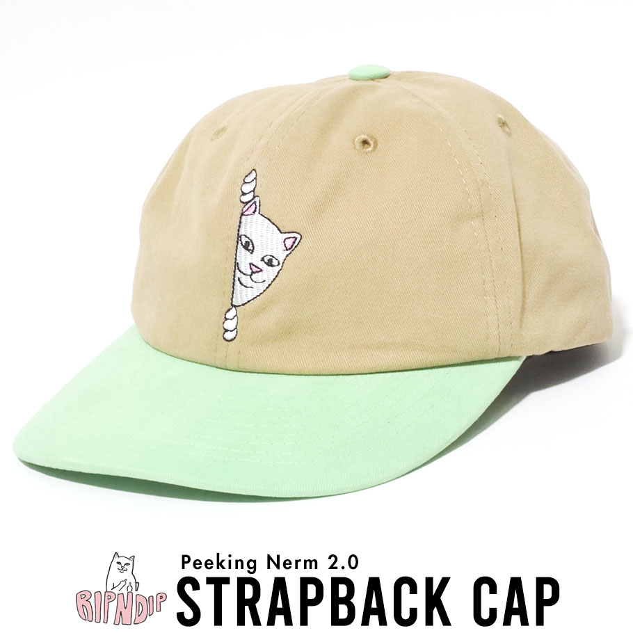 RIPNDIP リップンディップ キャップ メンズ レディース 帽子 RND4374 猫 サイズ調節可能
