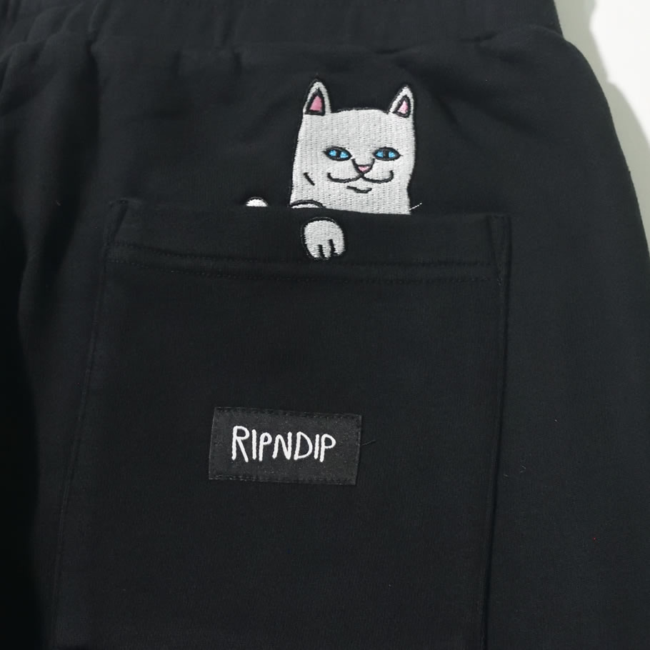 RIPNDIP リップンディップ ハーフパンツ スウェット メンズ 猫 キャット RND4147