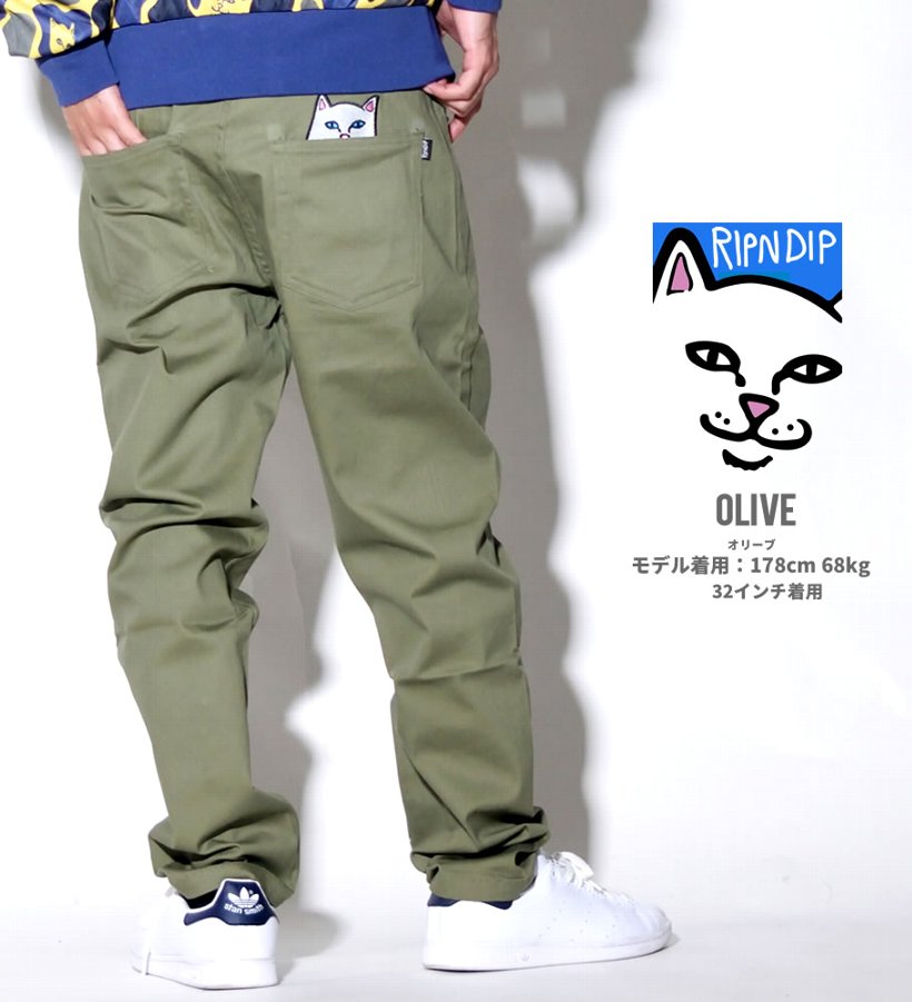 RIPNDIP リップンディップ チノパン メンズ Lord Nermal Pants
