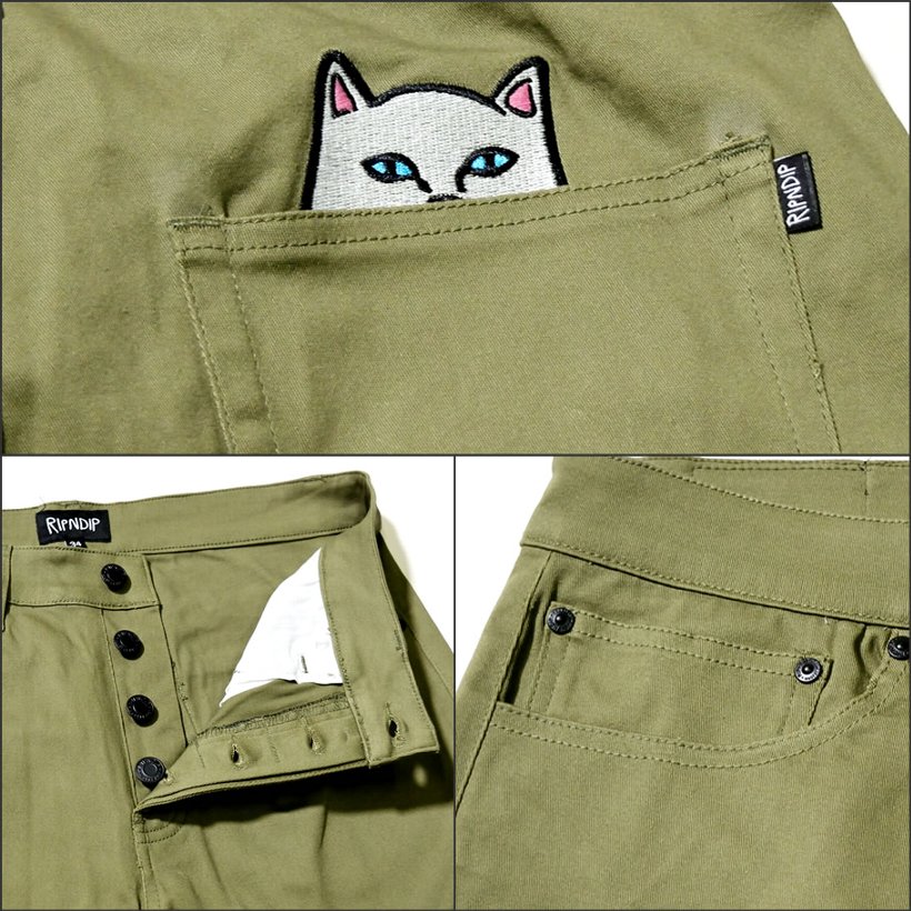 RIPNDIP リップンディップ チノパン メンズ Lord Nermal Pants