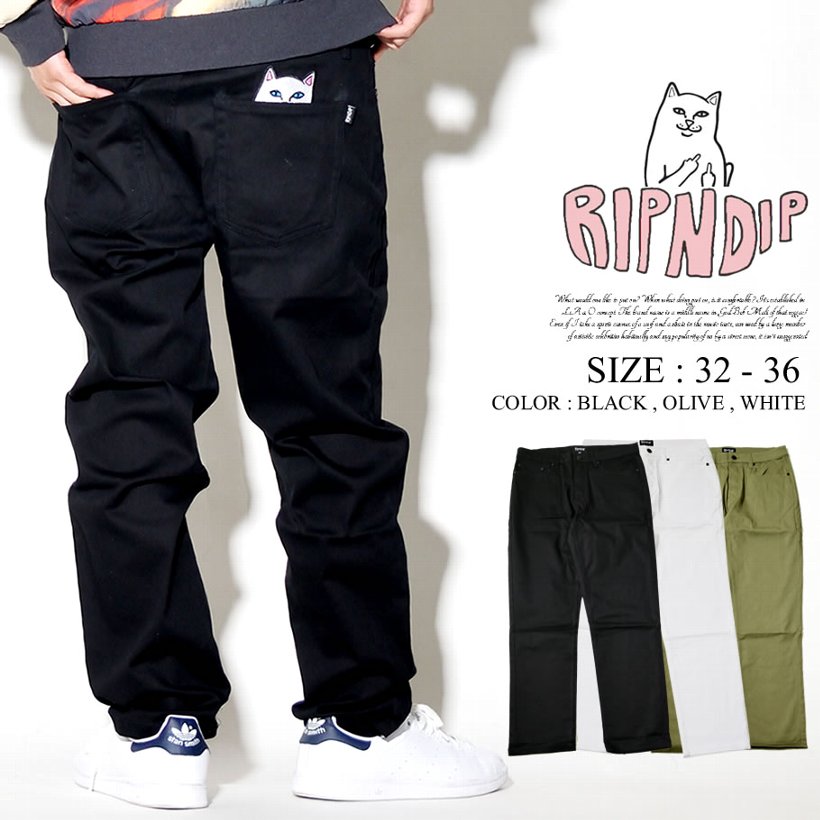 RIPNDIP リップンディップ チノパン メンズ Lord Nermal Pants