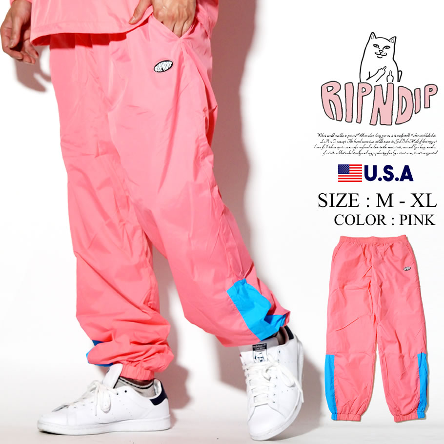 Ripndip リップンディップ トラックパンツ メンズ ストリート系 ファッション Run It Nylon Track Pants 服 通販