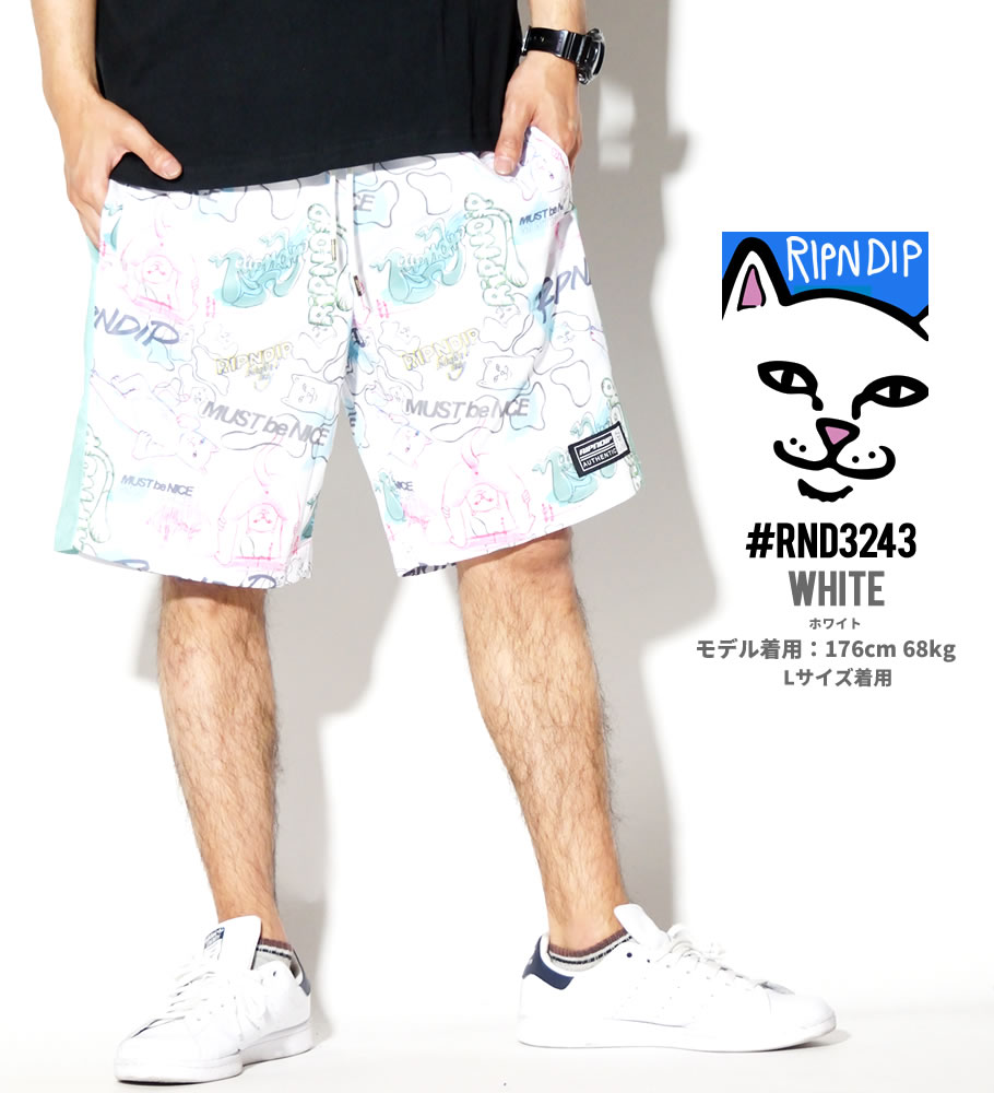 RIPNDIP リップンディップ ハーフパンツ メンズ ジャージ ショート RND3243 USモデル ストリート系 スケーター ファッション 服 通販