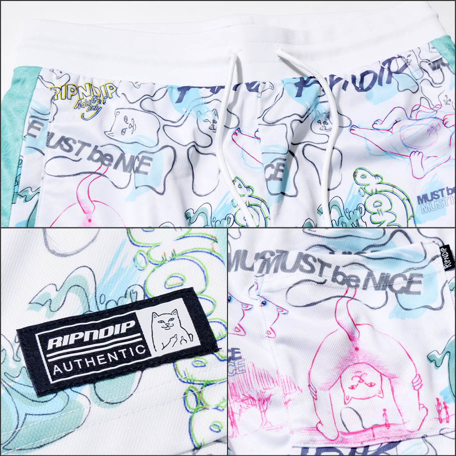RIPNDIP リップンディップ ハーフパンツ メンズ ジャージ ショート RND3243 USモデル ストリート系 スケーター ファッション 服 通販