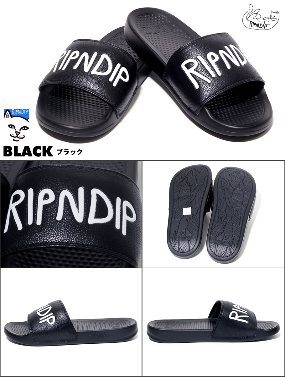 RIPNDIP リップンディップ シャワーサンダル ビーチ Simple Logo Slides USモデル ストリート系 スケーター ファッション 服 通販