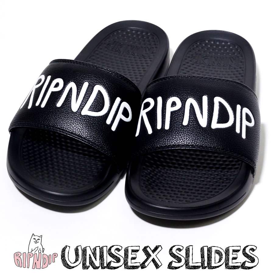 RIPNDIP リップンディップ シャワーサンダル ビーチ Simple Logo Slides USモデル ストリート系 スケーター ファッション 服 通販