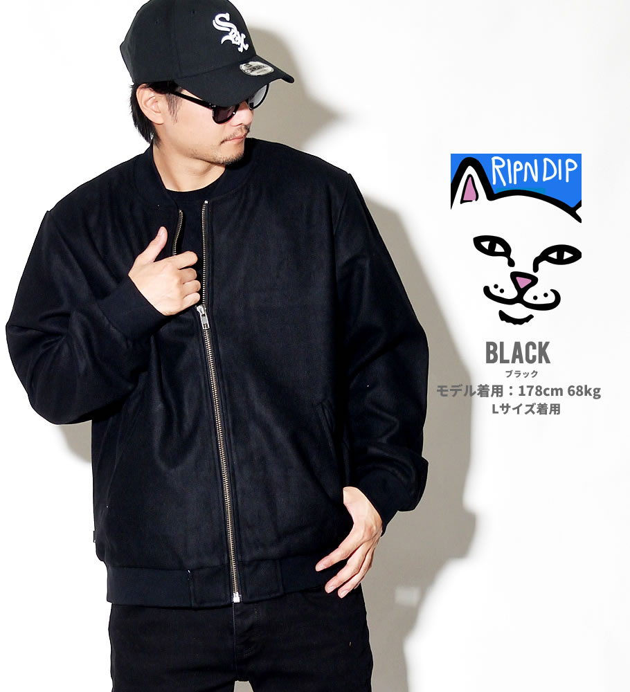 RIPNDIP リップンディップ スタジャン メンズ Wavy Nerm Varsity Jacket 2018秋冬 新作