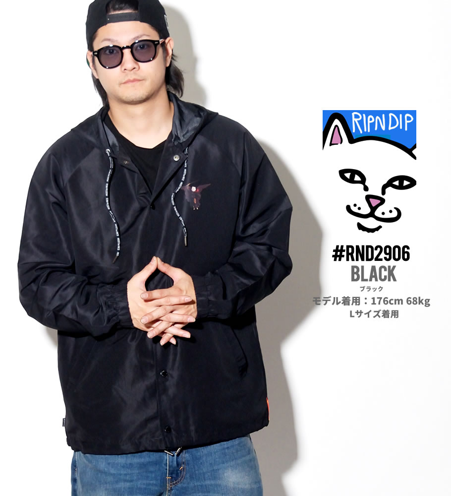 RIPNDIP リップンディップ コーチジャケット メンズ Hell Pit Hooded Coaches Jacket USモデル 2019春 新作