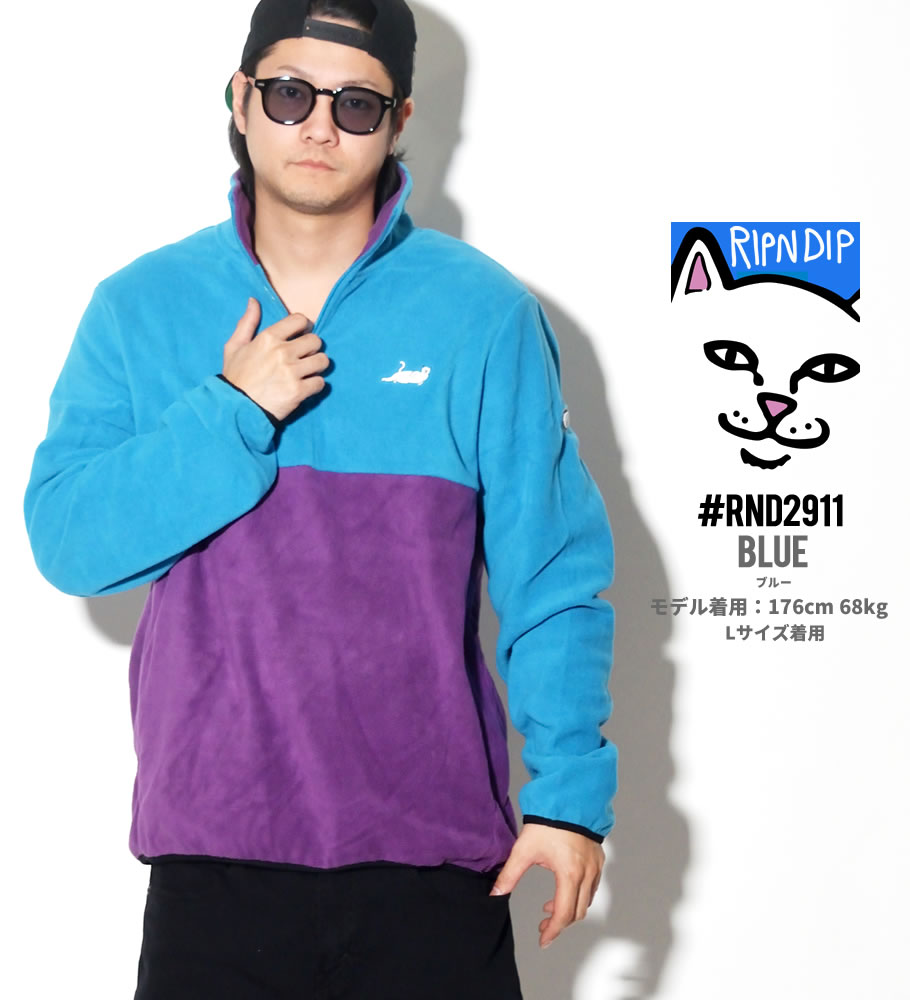 RIPNDIP リップンディップ フリースジャケット メンズ Castanza 3/4 Zip Up USモデル 2019春 新作