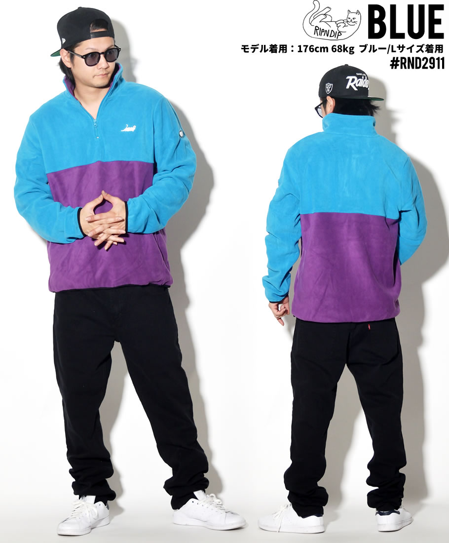 RIPNDIP リップンディップ フリースジャケット メンズ Castanza 3/4 Zip Up USモデル 2019春 新作