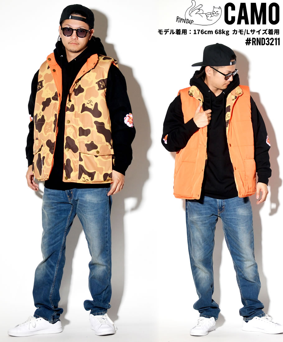 RIPNDIP リップンディップ ベスト メンズ リバーシブル RND3211 USモデル ストリート系 スケーター ファッション 服 通販