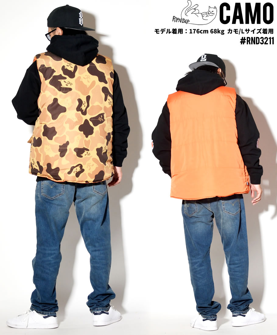 RIPNDIP リップンディップ ベスト メンズ リバーシブル RND3211 USモデル ストリート系 スケーター ファッション 服 通販