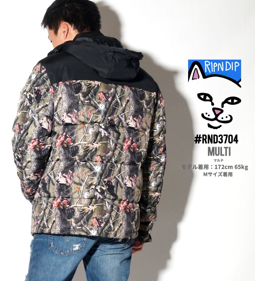 RIPNDIP ダウンジャケット メンズ ブランド 軽量 冬 コーデ カジュアル RND3704