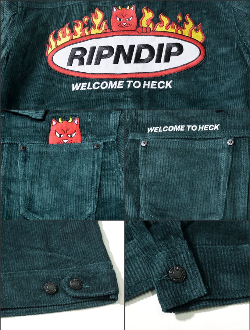 RIPNDIP リップンディップ コーデュロイジャケット メンズ ブランド コーデ カジュアル RND3901 大きいサイズ 2019冬 新作